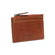 Cognac Leather Card Wallet نسائي, detail view 5