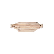 Solid Antique Brass Hardware &amp; Heavy-Duty Dual Zipper Detail on Aston Full-Grain Leather Crossbody Bag نسائي