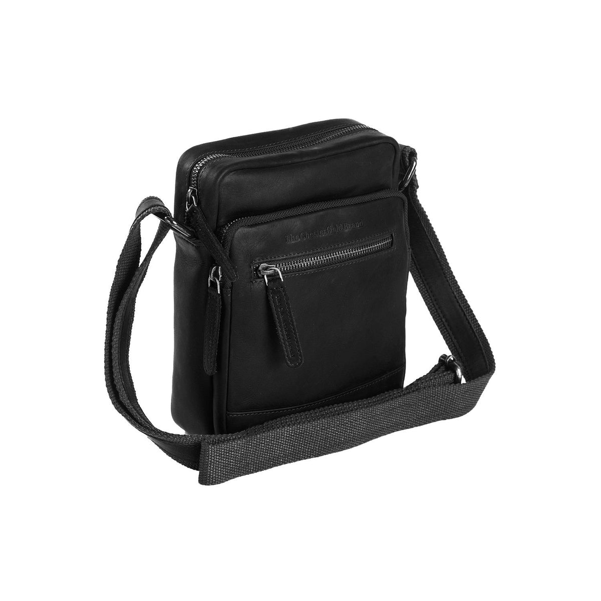 Birmingham Full-Grain Leather Crossbody Bag رجالي in Classic 100% Full-Grain Leather - Full Exterior Front Profile View | Buy Online