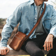 Birmingham Full-Grain Leather Crossbody Bag رجالي – alternate product view 3