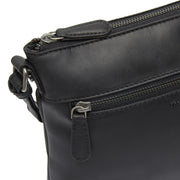 Classic 100% Full-Grain leather Bag - Rear Perspective Showing Reinforced Leather Straps &amp; Stitching
