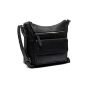 Hailey Full-Grain Leather Crossbody Bag نسائي in Classic 100% Full-Grain Leather - Full Exterior Front Profile View | Buy Online