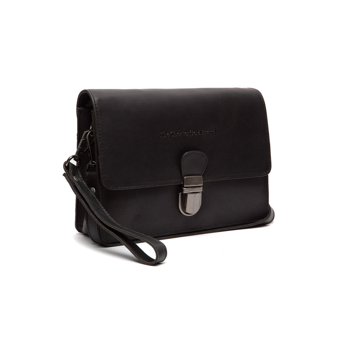 Lucca Full-Grain Leather Crossbody Bag نسائي in Classic 100% Full-Grain Leather - Full Exterior Front Profile View | Buy Online