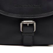 Classic 100% Full-Grain leather Bag - Rear Perspective Showing Reinforced Leather Straps &amp; Stitching