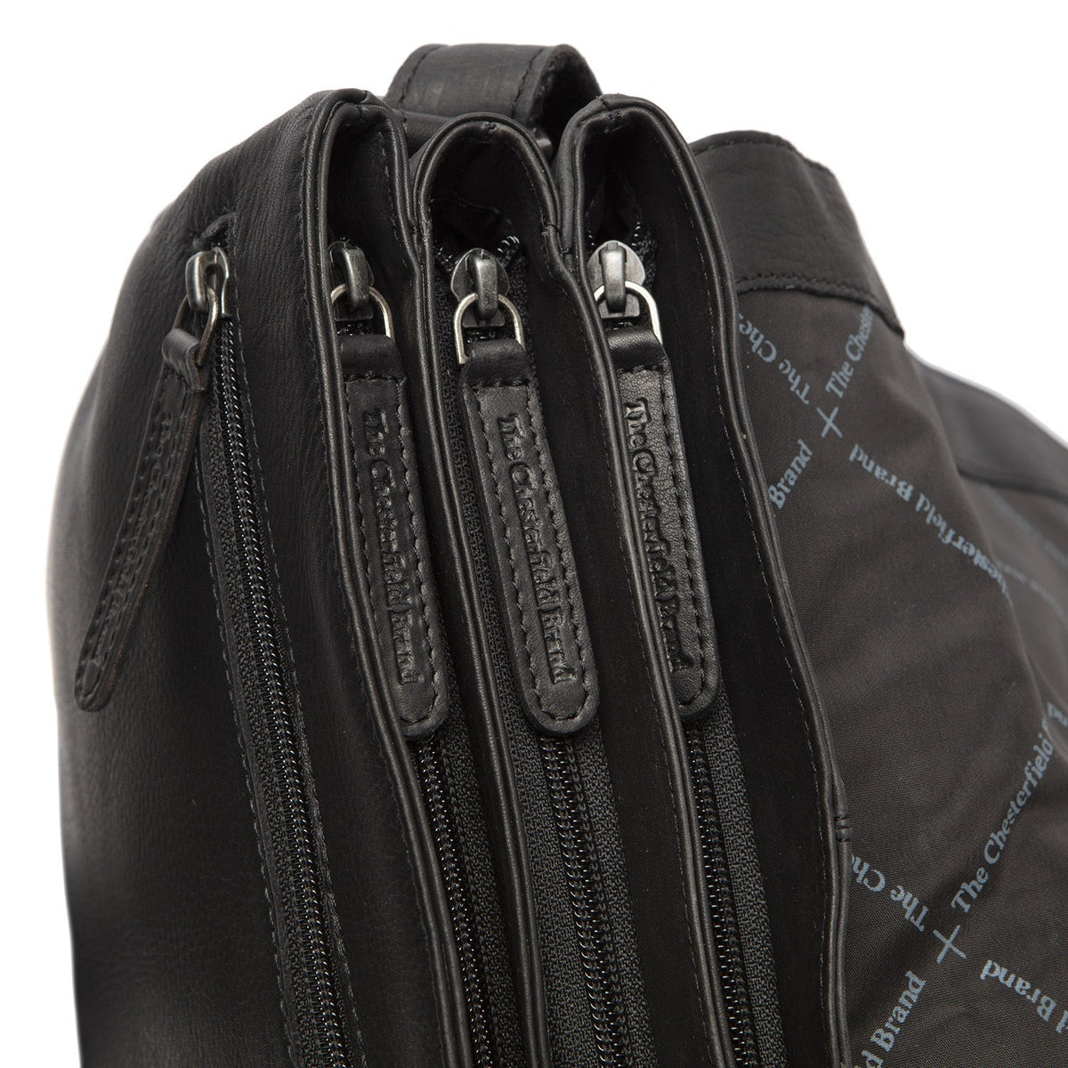 Millie Full-Grain Leather Crossbody Bag نسائي - Structured Side Profile Showing Gusset Depth &amp; Expansion Capacity
