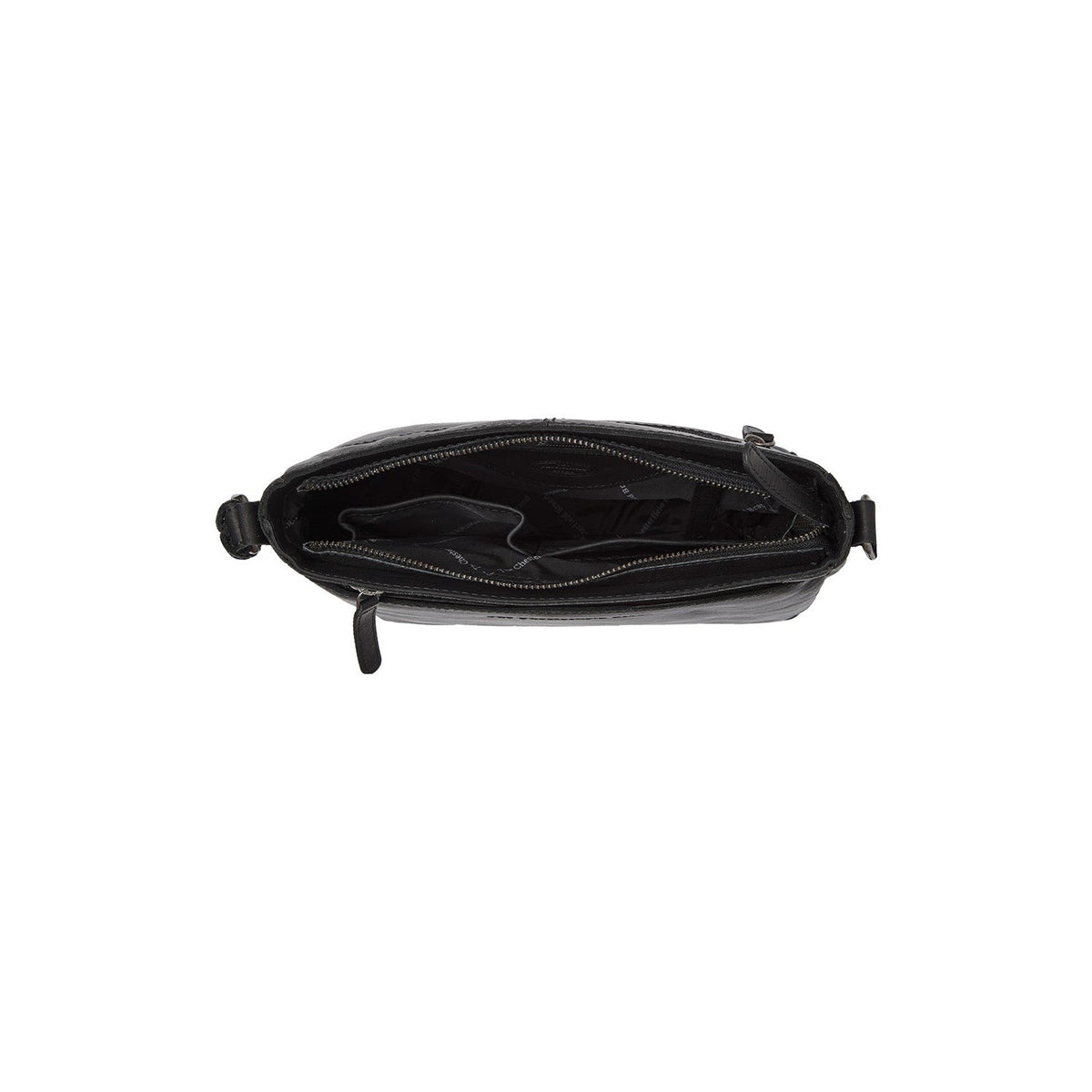 Mumbai Full-Grain Leather Crossbody Bag نسائي - Structured Side Profile Showing Gusset Depth &amp; Expansion Capacity