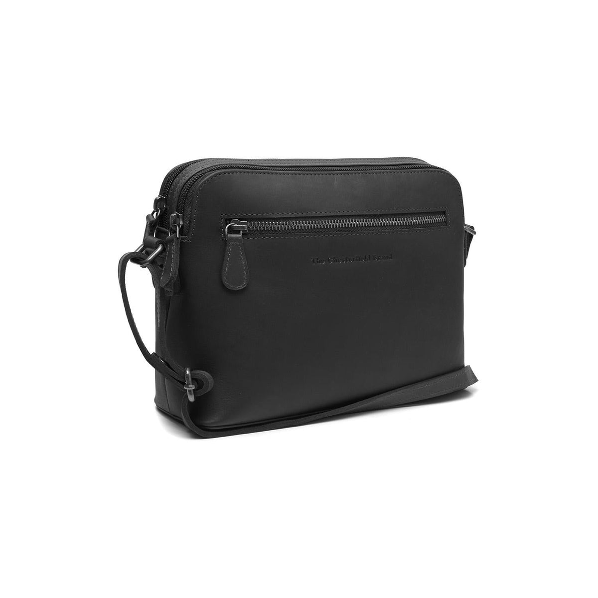Nebraska Full-Grain Leather Crossbody Bag نسائي in Classic 100% Full-Grain Leather - Full Exterior Front Profile View | Buy Online