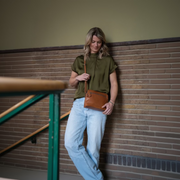 Nebraska Full-Grain Leather Crossbody Bag نسائي – alternate product view 3