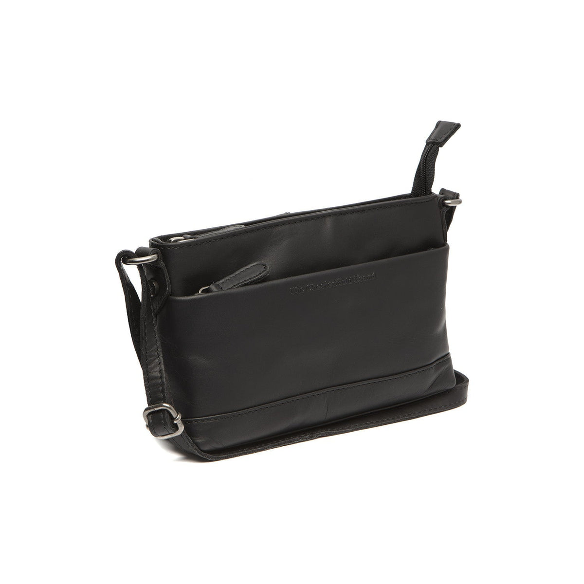 Salerno Full-Grain Leather Crossbody Bag نسائي in Classic 100% Full-Grain Leather - Full Exterior Front Profile View | Buy Online