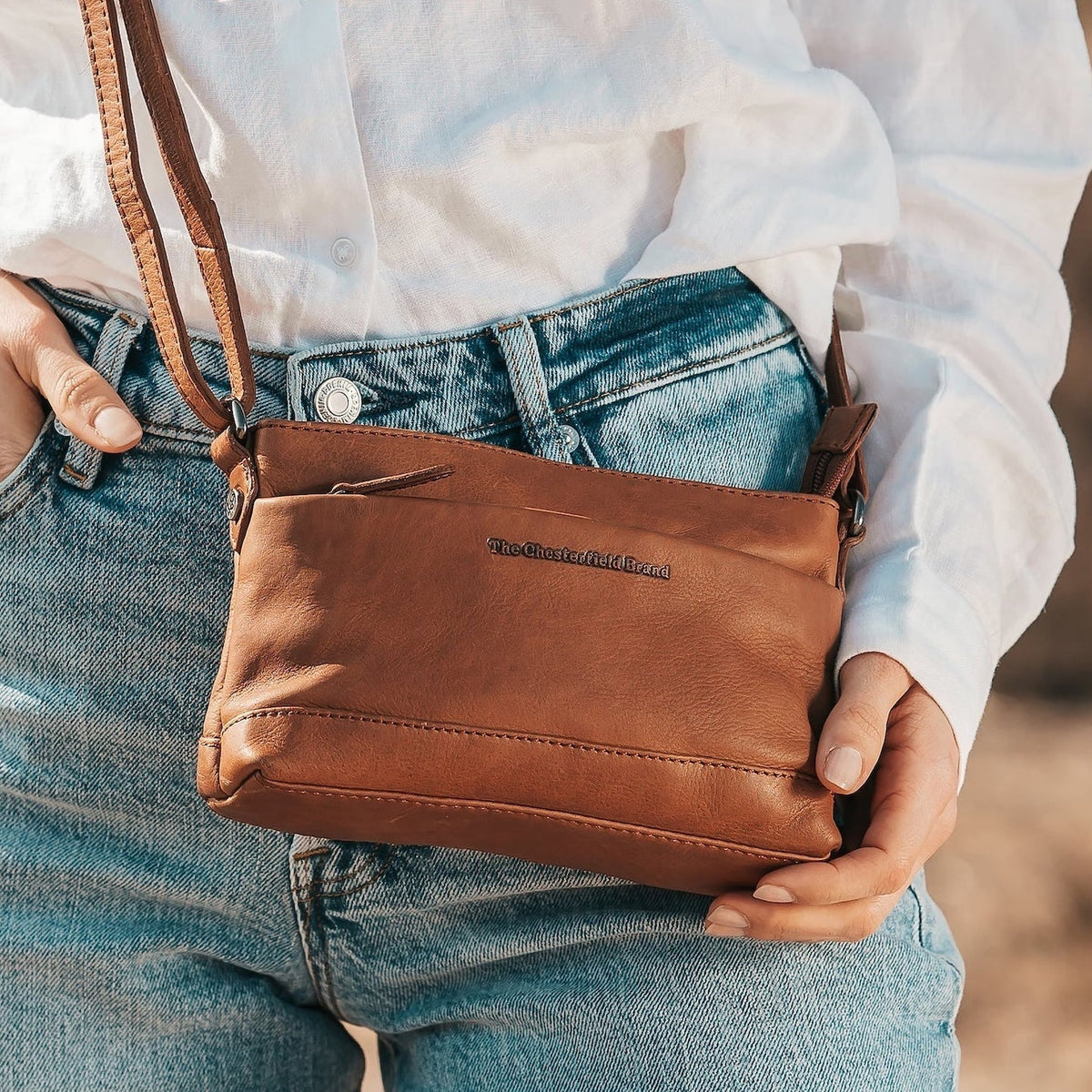 Everyday Carry Perspective Showing Ergonomic Grab Handle &amp; Strap Comfort