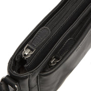 
Solid Antique Brass Hardware & Heavy-Duty Dual Zipper Detail on Southampton حقيبة كروس جلدية
