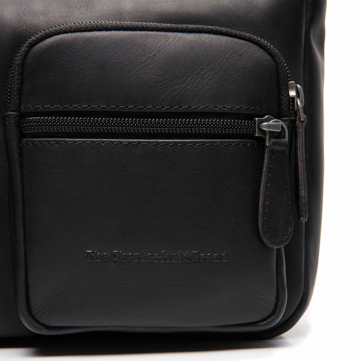 Classic 100% Full-Grain leather Bag - Rear Perspective Showing Reinforced Leather Straps &amp; Stitching