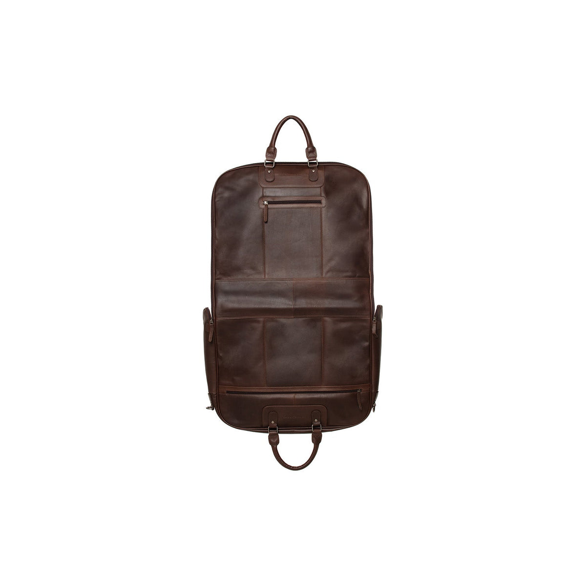 Leather Garment Bag Josh نسائي - Lateral Side Profile View Showing Sleeve Cut &amp; Athletic Taper Fit