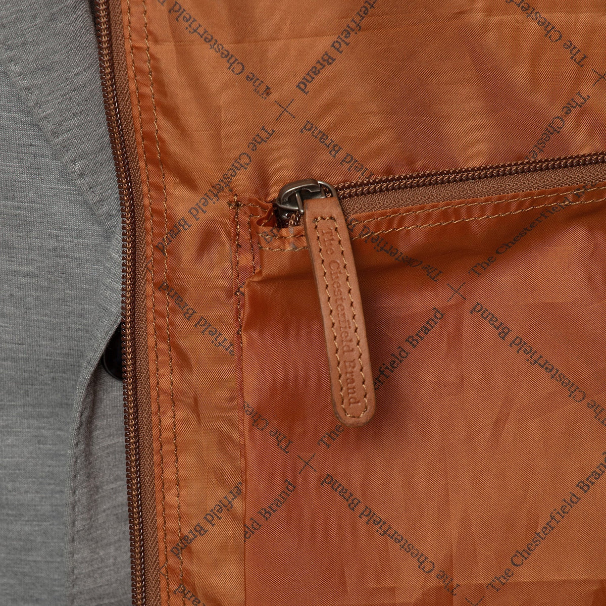 Cognac Leather Garment Bag Josh نسائي, detail view 6