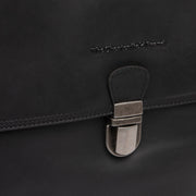 Classic 100% Full-Grain leather Goods - Back View Showing Tailored Shoulder Fit &amp; Clean Hemline