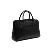 Tailored Rib Cuffs &amp; Hem Craftsmanship Construction Detail on Layton Full-Grain Leather Handbag نسائي