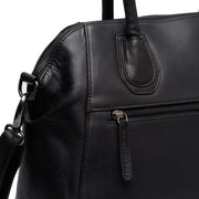 Classic 100% Full-Grain leather Goods - Back View Showing Tailored Shoulder Fit &amp; Clean Hemline