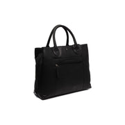 Tailored Rib Cuffs &amp; Hem Craftsmanship Construction Detail on Passau Full-Grain Leather Handbag نسائي