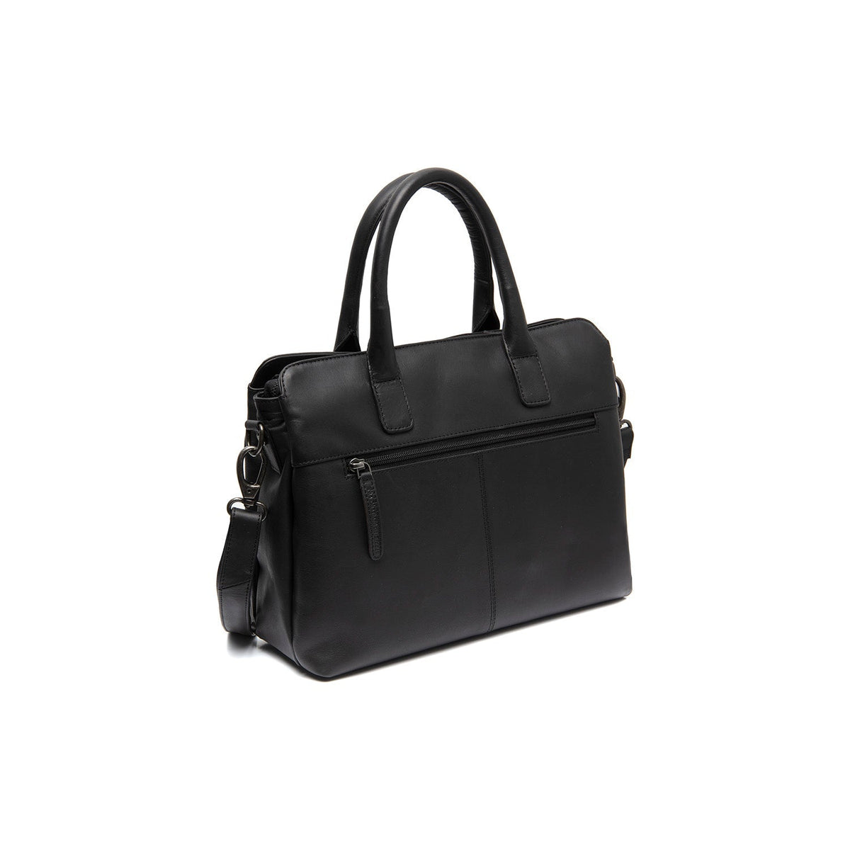 Tailored Rib Cuffs &amp; Hem Craftsmanship Construction Detail on Valmonte Full-Grain Leather Handbag نسائي