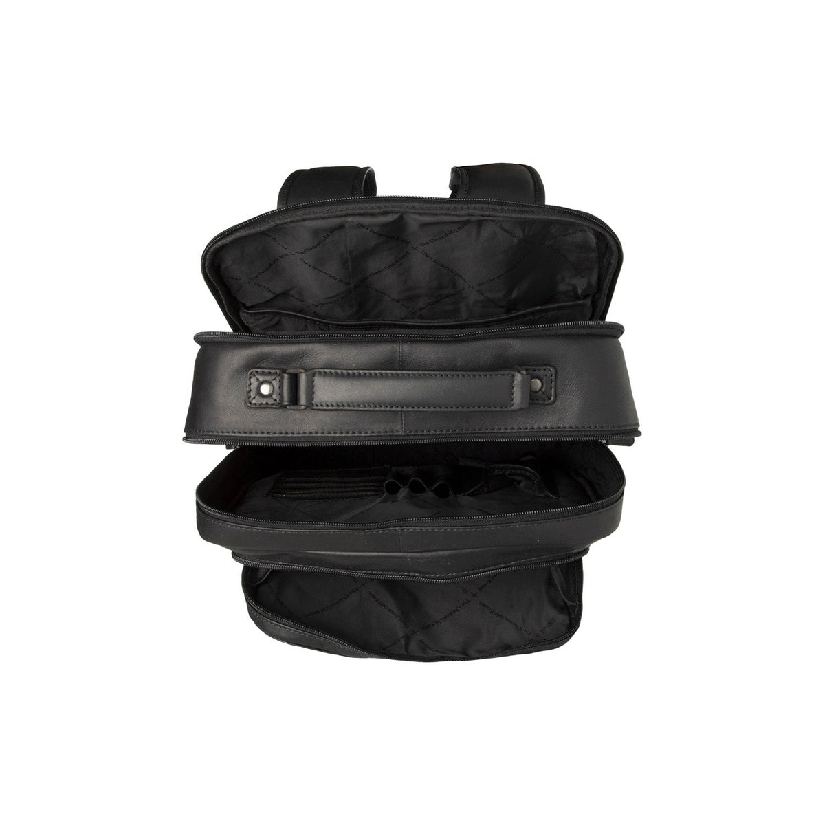 
عرض البطانة الداخلية Showing Dedicated Padded Laptop Sleeve & Multi-Compartment Organization