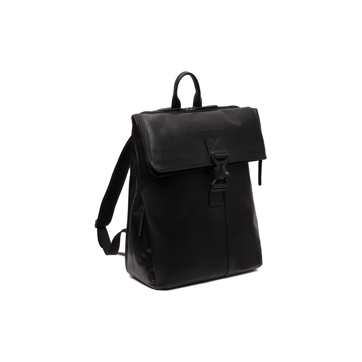 Savona Full-Grain Leather Laptop Backpack نسائي in Classic 100% Full-Grain Leather - Full Exterior Front Profile View | Buy Online
