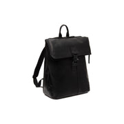 Savona Full-Grain Leather Laptop Backpack نسائي in Classic 100% Full-Grain Leather - Full Exterior Front Profile View | Buy Online