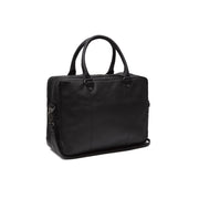 Boston Full-Grain Leather Laptop Bag رجالي in Classic 100% Full-Grain Leather - Full Exterior Front Profile View | Buy Online