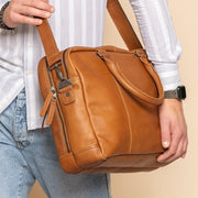 Boston Full-Grain Leather Laptop Bag رجالي – alternate product view 2