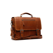 Imperia Full-Grain Leather Laptop Bag رجالي in Classic 100% Full-Grain Leather - Full Exterior Front Profile View | Buy Online