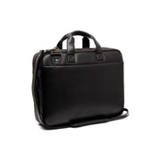 Iseo Full-Grain Leather Laptop Bag رجالي in Classic 100% Full-Grain Leather - Full Exterior Front Profile View | Buy Online