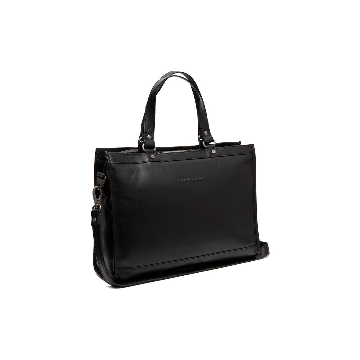Manly Full-Grain Leather Laptop Bag نسائي in Classic 100% Full-Grain Leather - Full Exterior Front Profile View | Buy Online