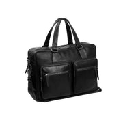 Misha Full-Grain Leather Laptop Bag نسائي in Classic 100% Full-Grain Leather - Full Exterior Front Profile View | Buy Online