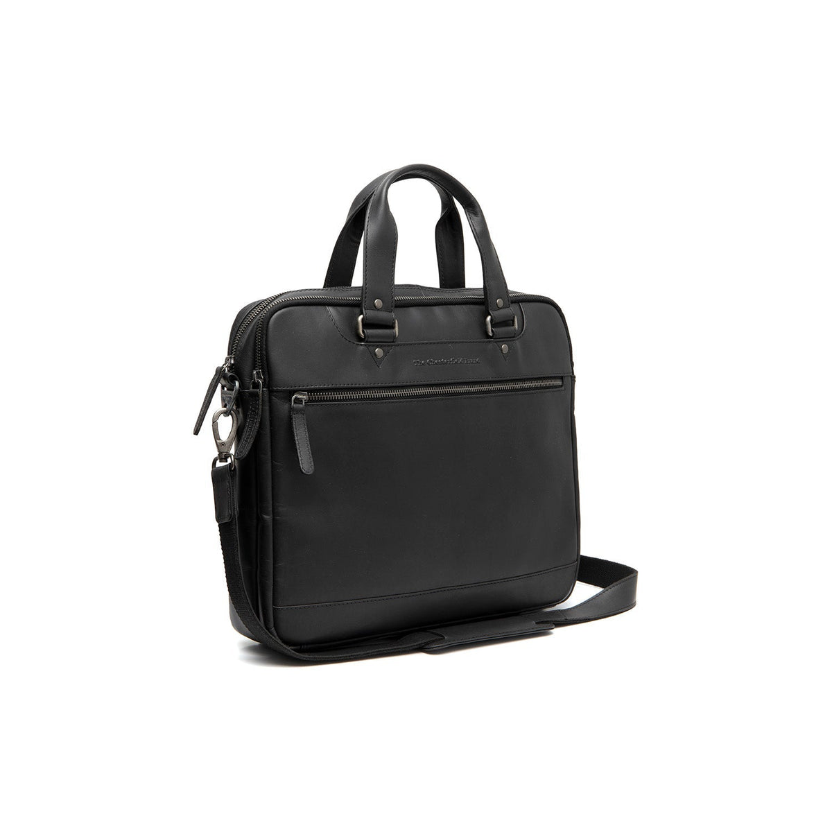 Montara Full-Grain Leather Laptop Bag نسائي in Classic 100% Full-Grain Leather - Full Exterior Front Profile View | Buy Online