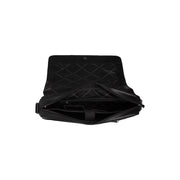 Richard Full-Grain Leather Laptop Bag رجالي - Structured Side Profile Showing Gusset Depth &amp; Expansion Capacity