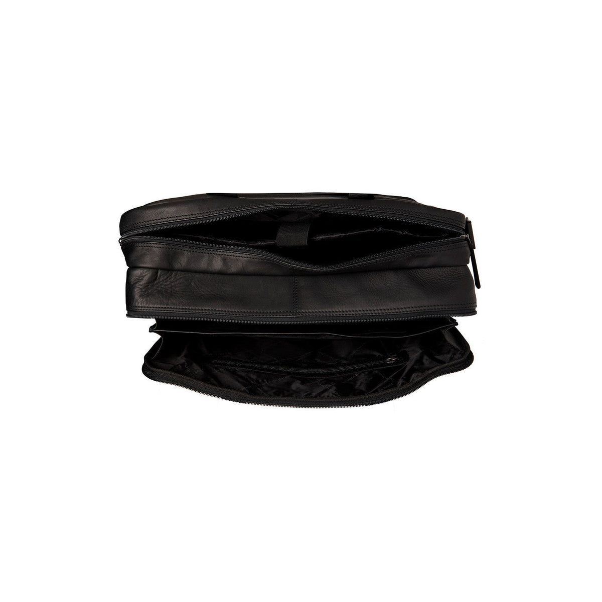 Close-Up Detail of Classic Collar &amp; Heavy-Duty Zipper Hardware on Bryan Black Puffer Vest For Men