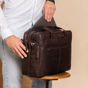 Ryan Full-Grain Leather Laptop Bag رجالي – alternate product view 2