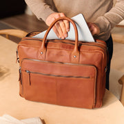 Tacama Full-Grain Leather Laptop Bag نسائي – alternate product view 3