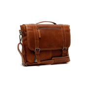 Veneto Full-Grain Leather Laptop Bag نسائي in Classic 100% Full-Grain Leather - Full Exterior Front Profile View | Buy Online
