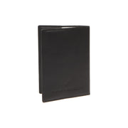 Close-Up Detail of Classic Collar &amp; Heavy-Duty Zipper Hardware on Leather Passport Case نسائي