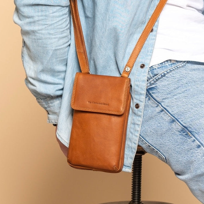 Langley Full-Grain Leather Phone Bag نسائي – alternate product view 2