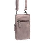 Salta Full-Grain Leather Phone Bag نسائي in Classic 100% Full-Grain Leather - Front Profile View &amp; Tailored Silhouette | Buy Online