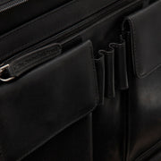 Authentic 100% Full-Grain Leather Grain Texture &amp; Heavy-Duty Seam Stitching Detail