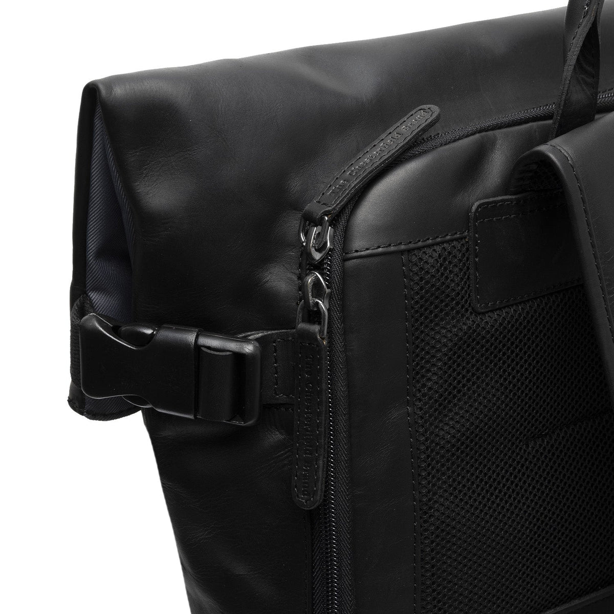 Bornholm Full-Grain Leather Roll-top Backpack نسائي – alternate product view 2