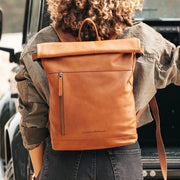 
Mazara جلد طبيعي فل جرين Roll-top Backpack – alternate product view 2