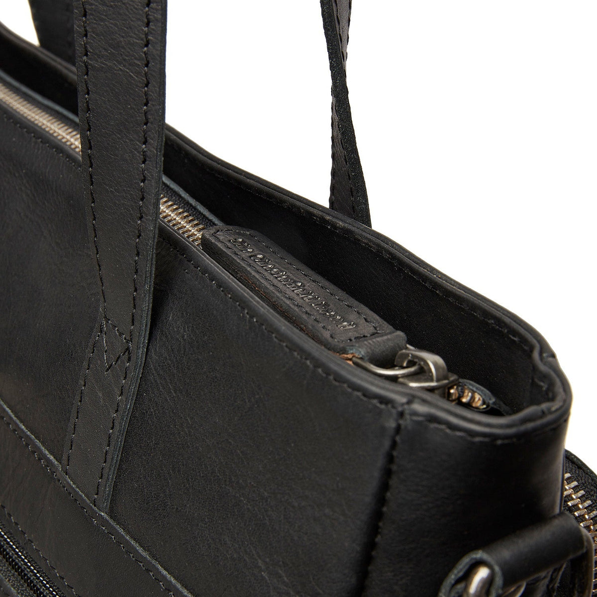 Alicante Full-Grain Leather Shopper - Structured Side Profile Showing Gusset Depth & Expansion Capacity
