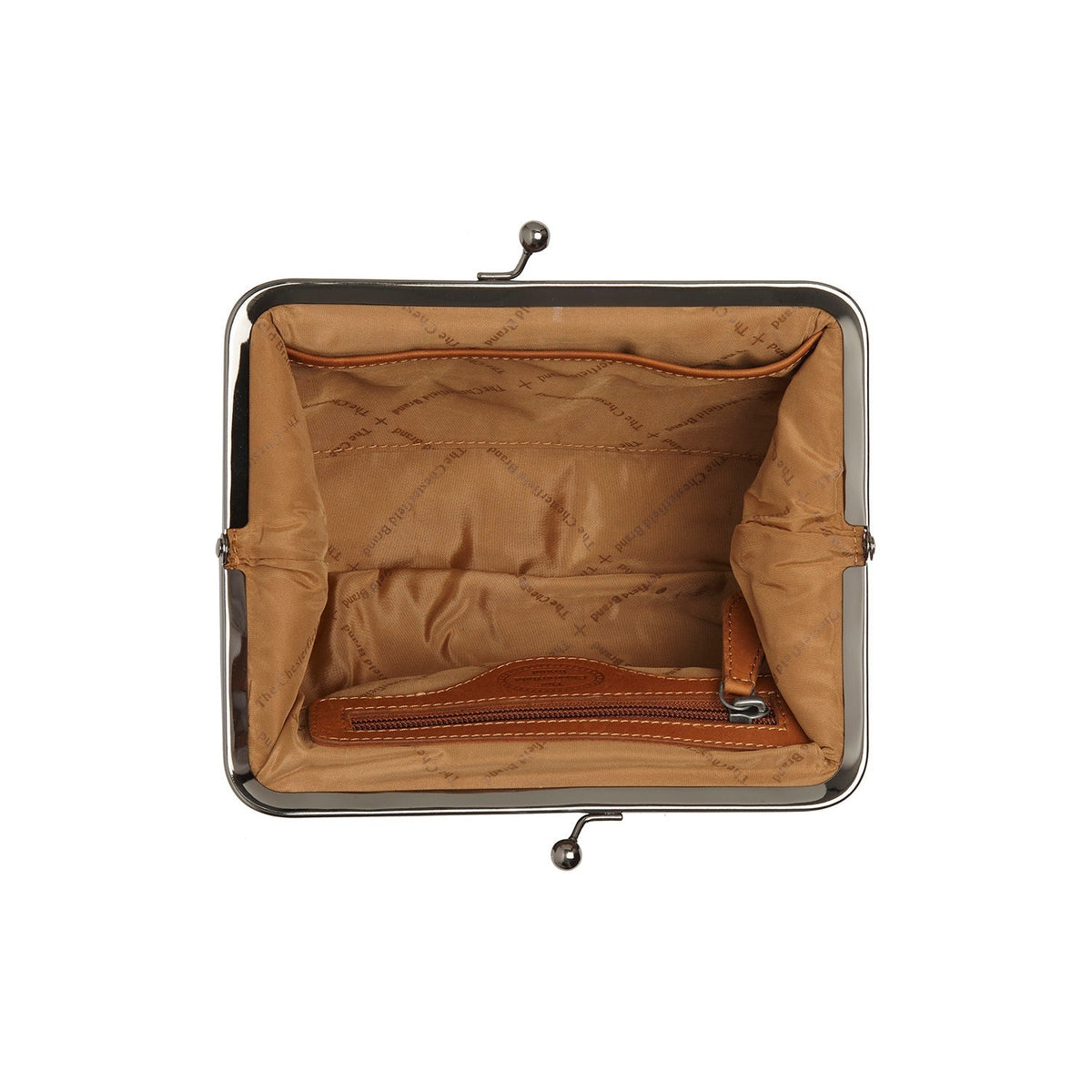 Cognac Leather Shoulder Bag Andrade, detail view 1