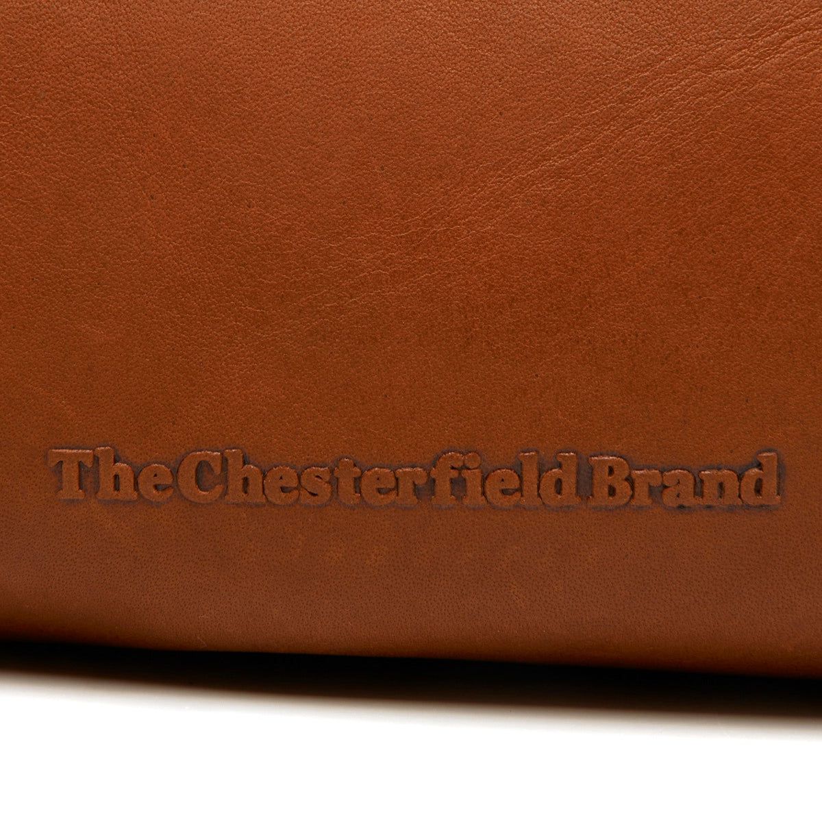 Cognac Leather Shoulder Bag Andrade, detail view 3