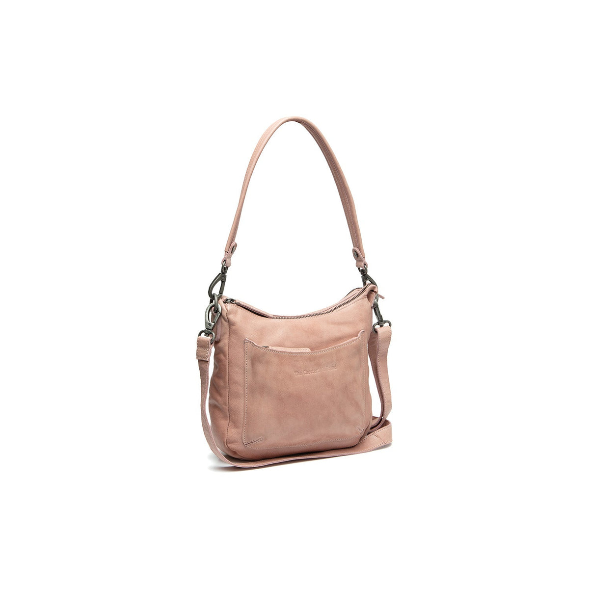 Caroline Full-Grain Leather Shoulder Bag نسائي in Classic 100% Full-Grain Leather - Full Exterior Front Profile View | Buy Online