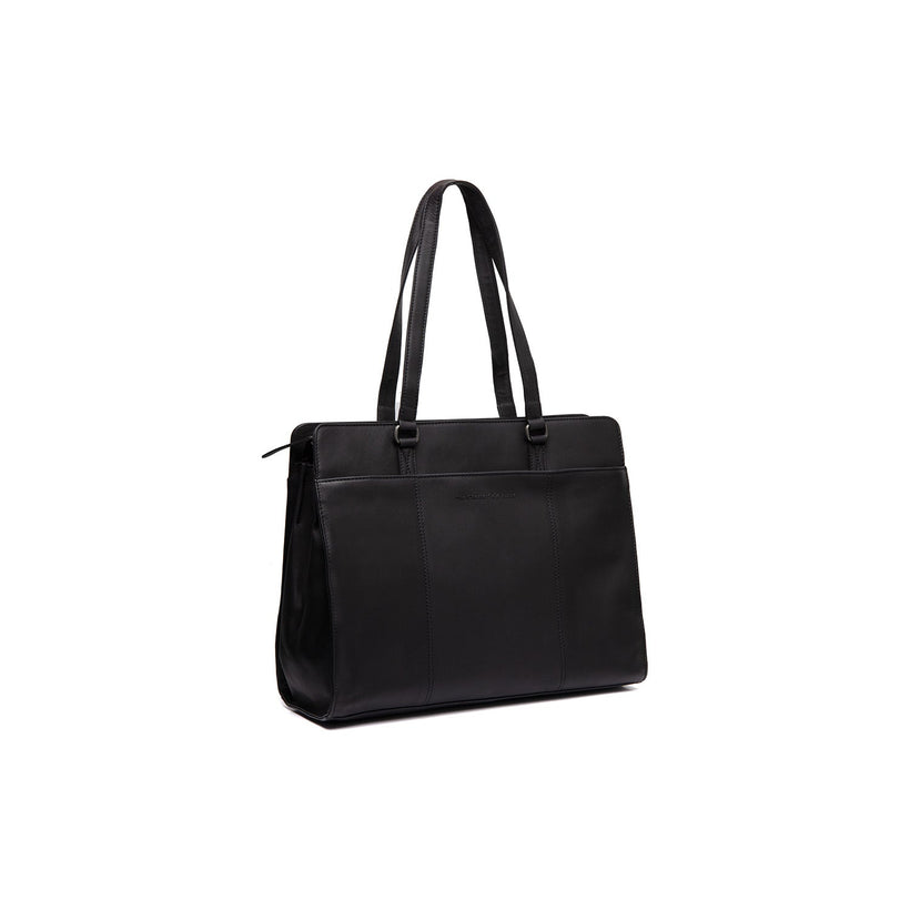 Fidenza Full-Grain Leather Shoulder Bag in Classic 100% Full-Grain Leather - Full Exterior Front Profile View | Buy Online