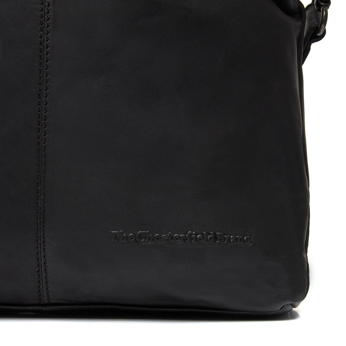 Classic 100% Full-Grain leather Bag - Rear Perspective Showing Reinforced Leather Straps &amp; Stitching